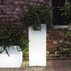 Cubotti Planters Illuminated by Serralunga - Outdoor Lighting