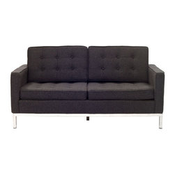 Florence Knoll Loveseat Reproduction (Fabric) - Products