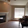 Maximize seating in small, uniquely shaped living room
