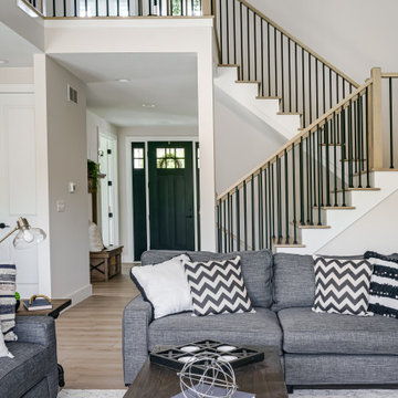 Moody Neutrals with Mix of Modern & Rustic Elements
