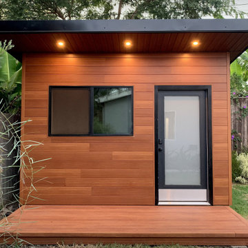 Modern Backyard Home Office Shed in Los Angeles, California