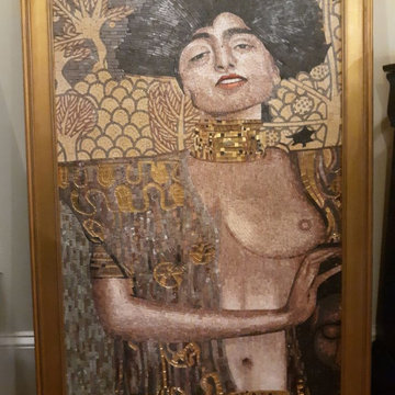 Gustav Klimt Judith", Mosaic Reproduction" I Mozaico