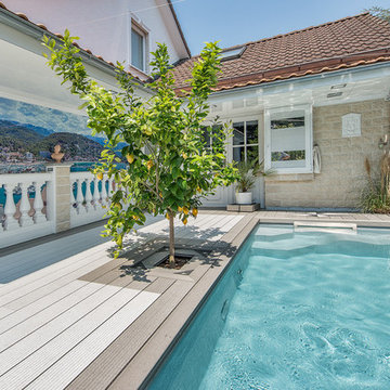 Holzpool mit Folienauskleidung - Sonderkonstruktion