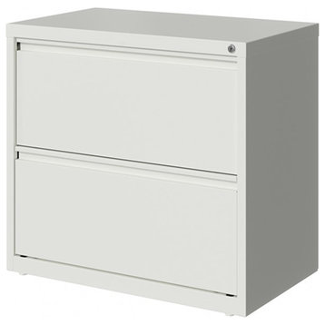 Hirsh 30-in Wide HL10000 Series 2 Drawer Metal Lateral File Cabinet White