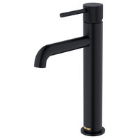 Karran 1-Handle 1-Hole Vessel Faucet With Pop-up Drain, Matte Black