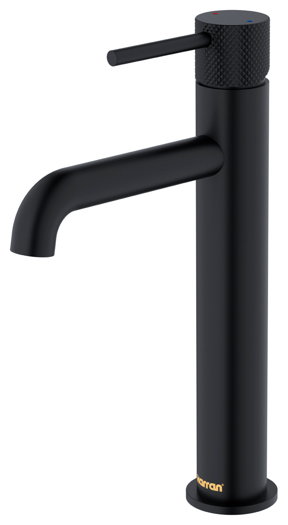 Karran 1-Handle 1-Hole Vessel Faucet With Pop-up Drain, Matte Black