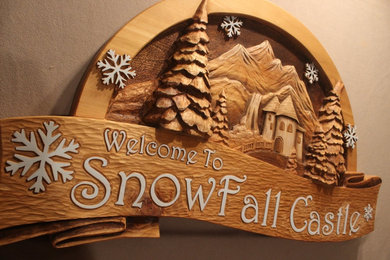 Custom Carved Home, Cabin and Cottage Signs by LAZY RIVER STUDIO