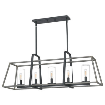 Quoizel Lincoln Five Light Linear Chandelier QF5277DO