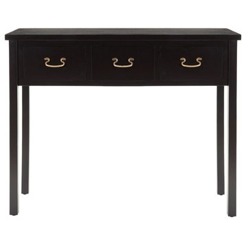 Lou Console With Storage Drawers Black