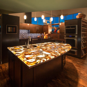 Backlit Agate Kitchen Countertop