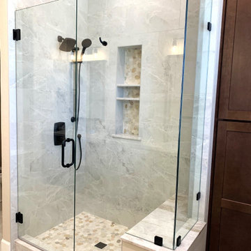 Chris and Annette Oggerino Master Bath Before and After