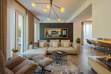 Modernes Wohnzimmer in Düsseldorf