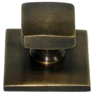 Square Knob With Oversized Backplate