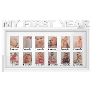 My First Year Collage Baby Picture Frame