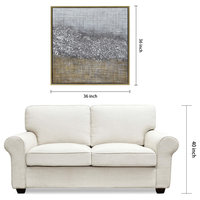 Matter Abstract Textured Metallic Hand Painted Wall Art by Martin Edwards