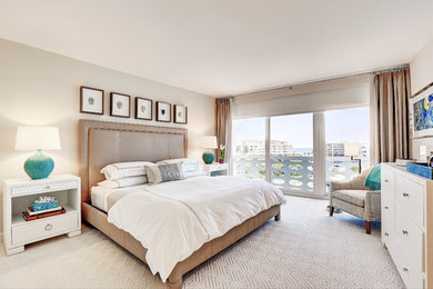 Transitional bedroom photo in New York