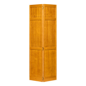 Closet Door, Bi-fold, Traditional Six Panel Golden Oak 80" x 24"
