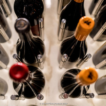 Glass Enclosed Elegant Wine Cellar By Papro Consulting