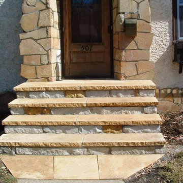 Brick & Stone Steps