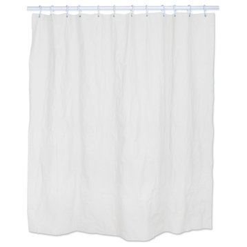 Solid White Shower Curtain