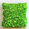 Vintage Clover Green, Green Satin 16"x16" Pillow Covers Decorative