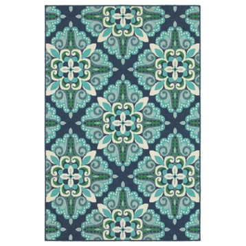 Oriental Weavers Meridian 2206B 2x3  Rectangle - Blue/ Green-Polypropylene