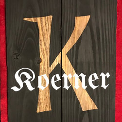 Reclaimed Pallet Wood Last Name Wall Art - Products