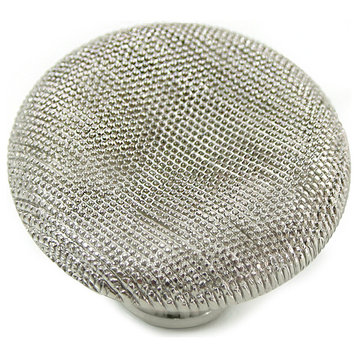 1 1/2" Vanilla Thumbprint Knob - Polished Nickel
