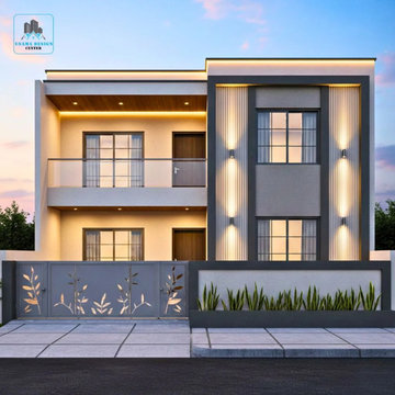 5 Marla House Elevation| Modern Design Solutions by Usama Design Center