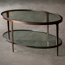 Ellipse Cocktail Table by Charleston Forge - Side Tables And End Tables
