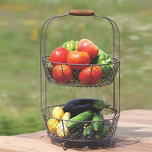 2 tier wire basket