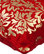 Floral 16"x16" Velvet Red Pillow Covers, Gold Charming