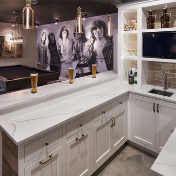 Modern Organic Cottage Micro Brewery Flooring