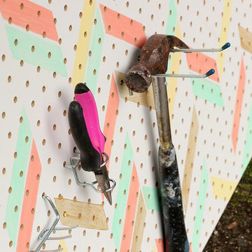 Herringbone Shuffle Stencil Projects