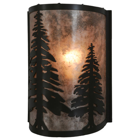 8 Wide Tall Pines Wall Sconce