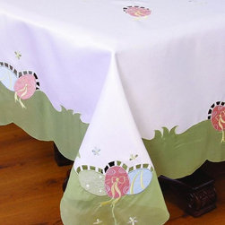 Xia Home Fashions - Easter Egg Tablecloth - Tablecloths