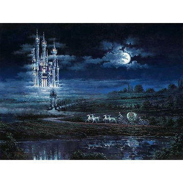 Disney Fine Art Moonlit Castle by Rodel Gonzalez, Gallery Wrapped Giclee