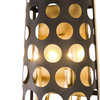 Varaluz 346W02 Bailey 2 Light 12" Tall Wall Sconce - Matte Black / French Gold