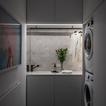 75 Wall Paneling Laundry Room - July, 2026