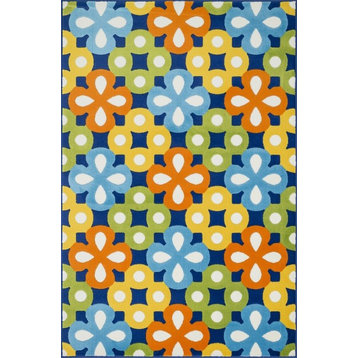 Loloi Gracie Collection Rug, Blue and Multi, 2'7"x3'11"