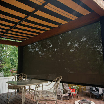 Pergola awning and solar screen