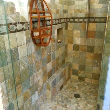 Winterport Slate Tile Bathroom