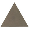 10.37"x12" Globus Cork Triangle Tiles, Set of 70, Cement Gray