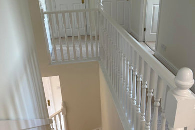 This is an example of a modern staircase in Wiltshire.