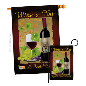 Flag Large Wine A Bit You Ll Feel Contemporary Flags And Flagpoles By New And Exciting Dicksons And Jozie B