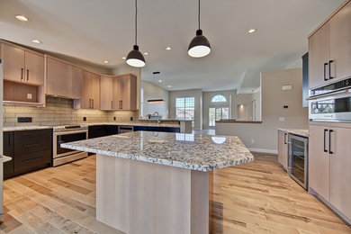 Inspiration for a modern kitchen remodel in Calgary