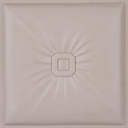 DCT LRT02 Faux Leather Ceiling Tile - Ivory - Ceiling Tile