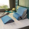 Kind Bed Orthopedic Support Wedge Pillow Comfort System, Blue/Gray