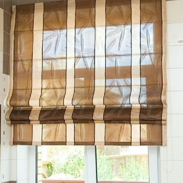The best designs for kitchen roman blinds and curtains