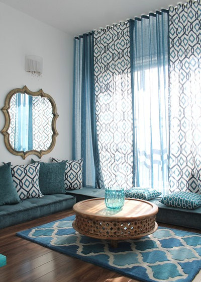 Mediterranean Living Room by Rebecca Mitchell Interiors